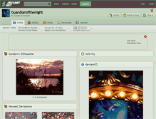 Tablet Screenshot of guardianofthenight.deviantart.com