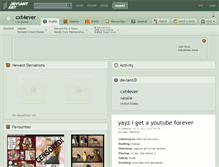 Tablet Screenshot of cxt4ever.deviantart.com
