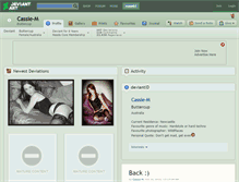 Tablet Screenshot of cassie-m.deviantart.com