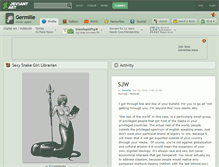 Tablet Screenshot of germille.deviantart.com