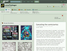 Tablet Screenshot of lunyathedragon.deviantart.com