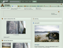 Tablet Screenshot of one-guy.deviantart.com