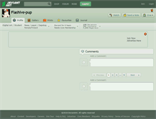 Tablet Screenshot of flashive-pup.deviantart.com
