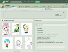 Tablet Screenshot of eun-ah.deviantart.com
