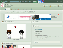 Tablet Screenshot of all-mad-here.deviantart.com