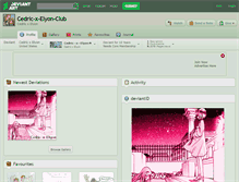 Tablet Screenshot of cedric-x-elyon-club.deviantart.com