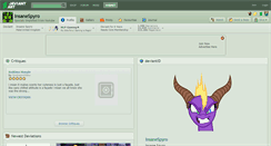 Desktop Screenshot of insanespyro.deviantart.com