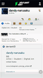 Mobile Screenshot of dandy-narusaku.deviantart.com
