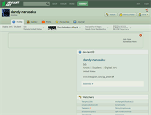 Tablet Screenshot of dandy-narusaku.deviantart.com