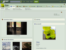 Tablet Screenshot of diesp.deviantart.com