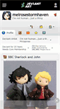 Mobile Screenshot of melrosestormhaven.deviantart.com