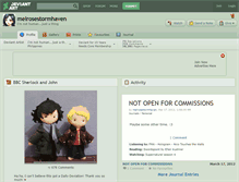 Tablet Screenshot of melrosestormhaven.deviantart.com