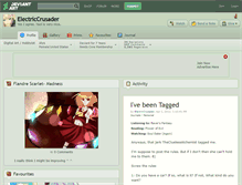 Tablet Screenshot of electriccrusader.deviantart.com