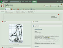 Tablet Screenshot of crystal-moon.deviantart.com