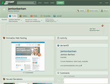 Tablet Screenshot of jamisonbanham.deviantart.com