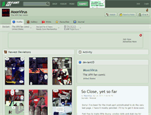 Tablet Screenshot of moonvirus.deviantart.com