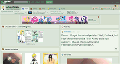 Desktop Screenshot of amanokarasu.deviantart.com