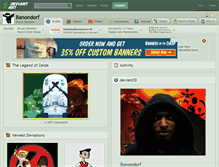 Tablet Screenshot of banondorf.deviantart.com