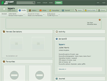 Tablet Screenshot of leperv.deviantart.com