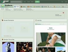 Tablet Screenshot of bluebacon.deviantart.com