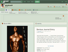 Tablet Screenshot of ladydice69.deviantart.com