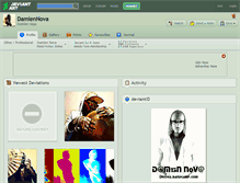 Tablet Screenshot of damiennova.deviantart.com