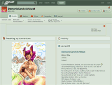 Tablet Screenshot of demonicsandwichmeat.deviantart.com
