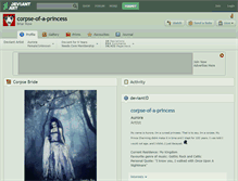 Tablet Screenshot of corpse-of-a-princess.deviantart.com