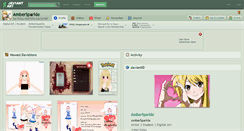 Desktop Screenshot of ambersparkle.deviantart.com