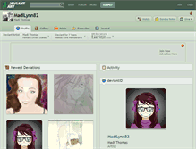 Tablet Screenshot of madilynn82.deviantart.com