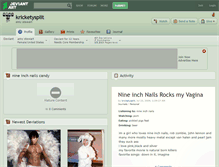 Tablet Screenshot of kricketysplit.deviantart.com