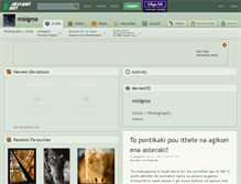 Tablet Screenshot of misigma.deviantart.com
