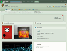 Tablet Screenshot of exell.deviantart.com