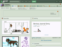 Tablet Screenshot of chibipaw.deviantart.com