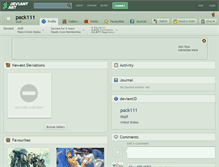 Tablet Screenshot of pack111.deviantart.com