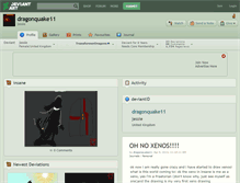 Tablet Screenshot of dragonquake11.deviantart.com