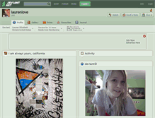 Tablet Screenshot of laurenlove.deviantart.com