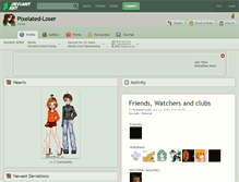 Tablet Screenshot of pixelated-loser.deviantart.com