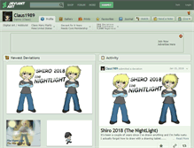 Tablet Screenshot of claus1989.deviantart.com