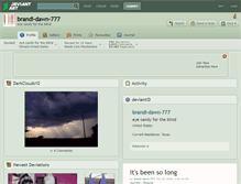 Tablet Screenshot of brandi-dawn-777.deviantart.com