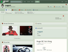 Tablet Screenshot of maggosh.deviantart.com