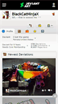 Mobile Screenshot of blackcatninjax.deviantart.com