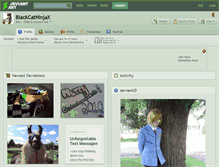 Tablet Screenshot of blackcatninjax.deviantart.com