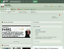 Tablet Screenshot of exorcists.deviantart.com