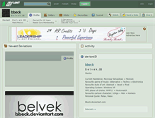 Tablet Screenshot of bbeck.deviantart.com