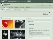 Tablet Screenshot of dignity693.deviantart.com