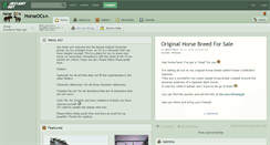 Desktop Screenshot of horseocs.deviantart.com