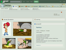 Tablet Screenshot of kaminyu.deviantart.com