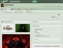 Tablet Screenshot of antichristofer.deviantart.com