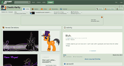 Desktop Screenshot of chaotic-rarity.deviantart.com